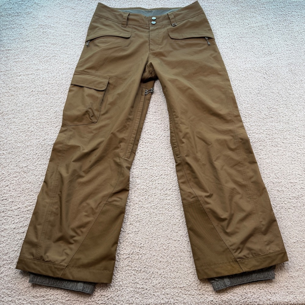 Patagonia H2No Men Brown Insulated Snow Ski Snowboard Cargo Pants Size Medium